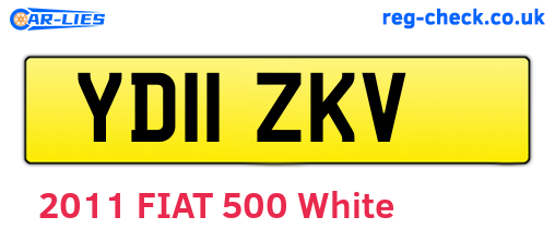 YD11ZKV are the vehicle registration plates.