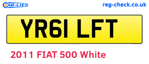 YR61LFT are the vehicle registration plates.