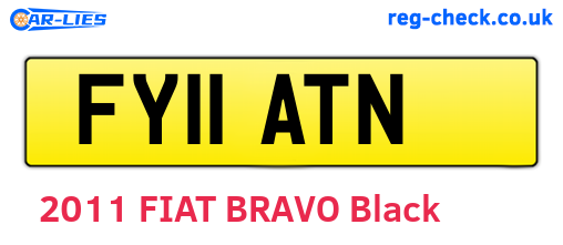 FY11ATN are the vehicle registration plates.
