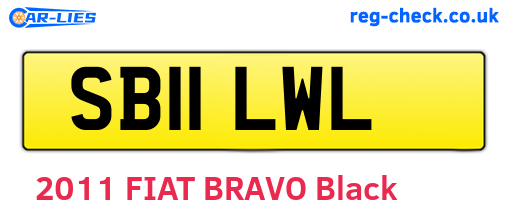 SB11LWL are the vehicle registration plates.