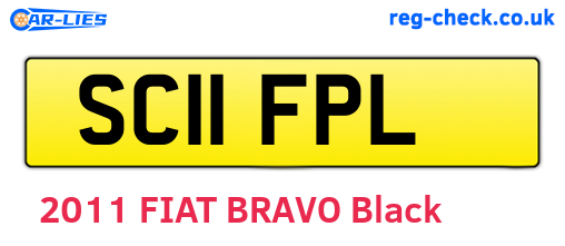 SC11FPL are the vehicle registration plates.