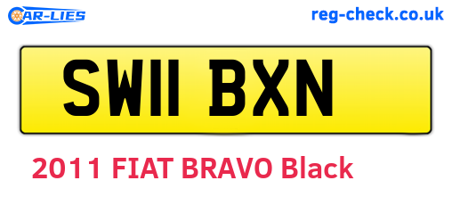 SW11BXN are the vehicle registration plates.