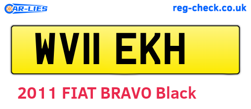 WV11EKH are the vehicle registration plates.
