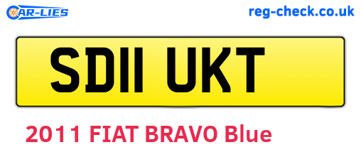 SD11UKT are the vehicle registration plates.
