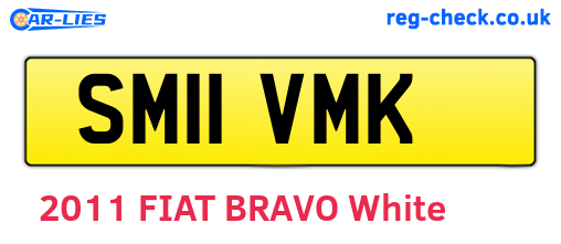 SM11VMK are the vehicle registration plates.