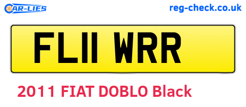 FL11WRR are the vehicle registration plates.