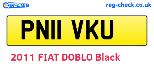 PN11VKU are the vehicle registration plates.