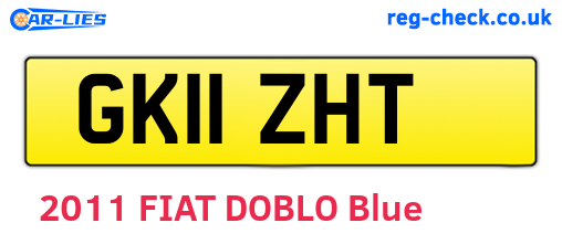 GK11ZHT are the vehicle registration plates.