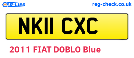 NK11CXC are the vehicle registration plates.