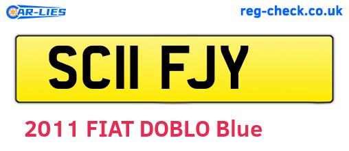 SC11FJY are the vehicle registration plates.