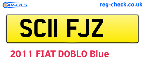 SC11FJZ are the vehicle registration plates.