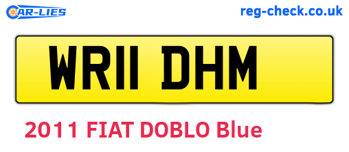WR11DHM are the vehicle registration plates.