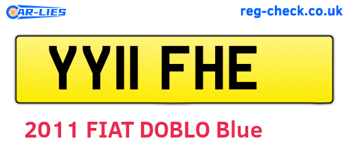 YY11FHE are the vehicle registration plates.