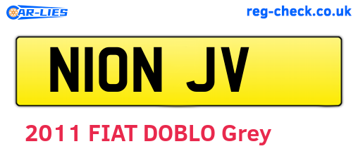 N10NJV are the vehicle registration plates.