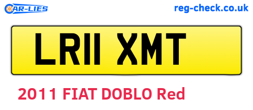 LR11XMT are the vehicle registration plates.