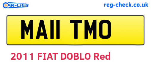 MA11TMO are the vehicle registration plates.