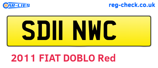 SD11NWC are the vehicle registration plates.