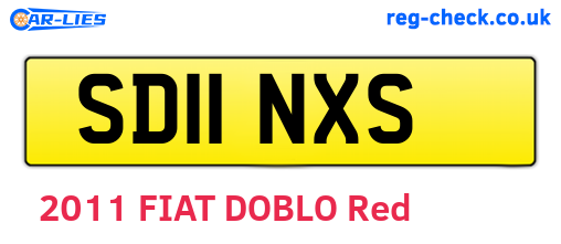 SD11NXS are the vehicle registration plates.