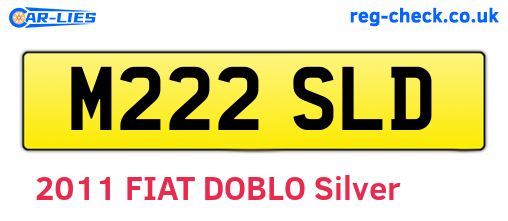 M222SLD are the vehicle registration plates.