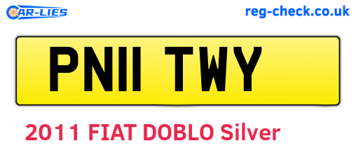 PN11TWY are the vehicle registration plates.