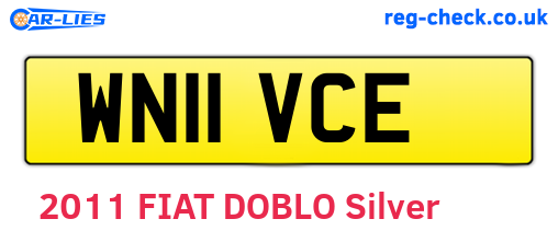 WN11VCE are the vehicle registration plates.