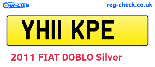 YH11KPE are the vehicle registration plates.