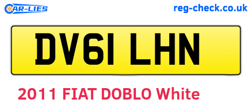DV61LHN are the vehicle registration plates.