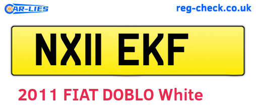NX11EKF are the vehicle registration plates.