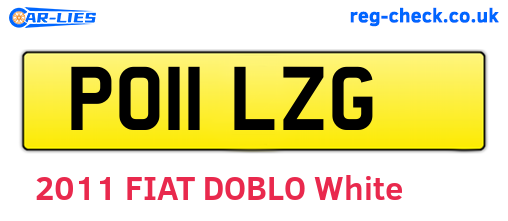 PO11LZG are the vehicle registration plates.