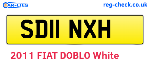 SD11NXH are the vehicle registration plates.