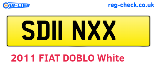SD11NXX are the vehicle registration plates.