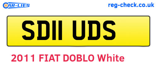 SD11UDS are the vehicle registration plates.