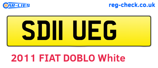 SD11UEG are the vehicle registration plates.