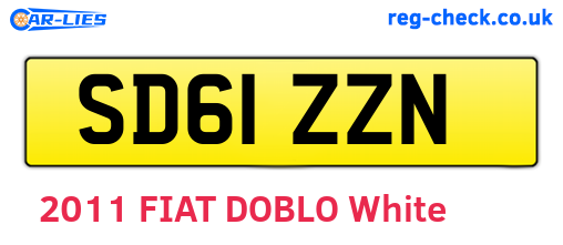 SD61ZZN are the vehicle registration plates.