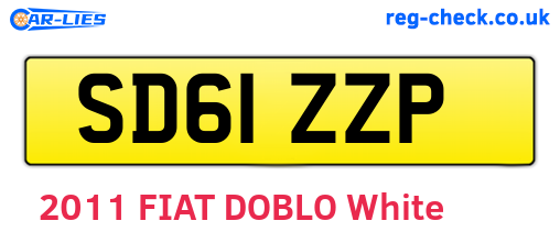 SD61ZZP are the vehicle registration plates.