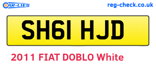SH61HJD are the vehicle registration plates.