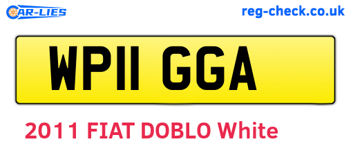 WP11GGA are the vehicle registration plates.