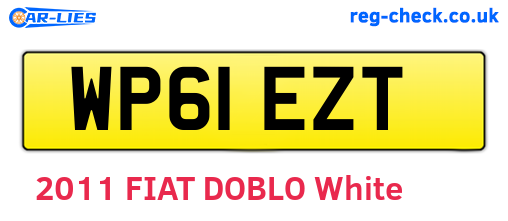 WP61EZT are the vehicle registration plates.