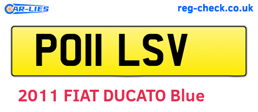 PO11LSV are the vehicle registration plates.