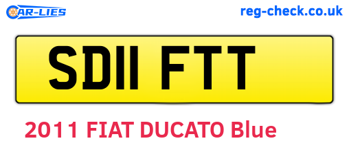 SD11FTT are the vehicle registration plates.