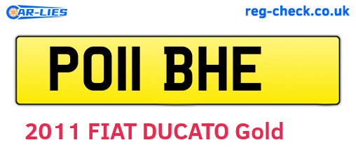 PO11BHE are the vehicle registration plates.