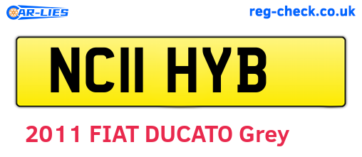 NC11HYB are the vehicle registration plates.