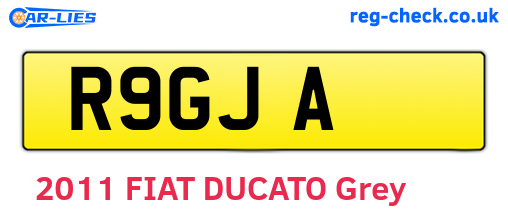 R9GJA are the vehicle registration plates.