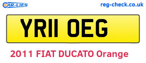 YR11OEG are the vehicle registration plates.