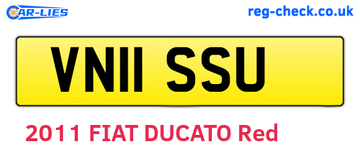 VN11SSU are the vehicle registration plates.