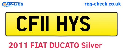 CF11HYS are the vehicle registration plates.