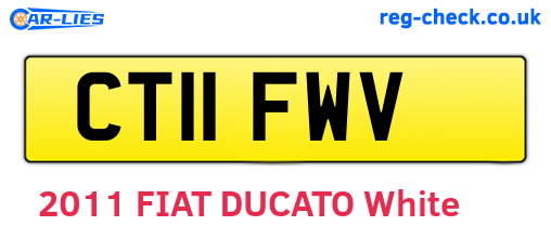 CT11FWV are the vehicle registration plates.