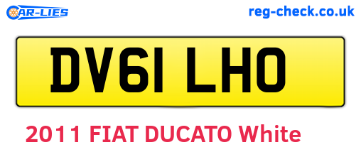 DV61LHO are the vehicle registration plates.