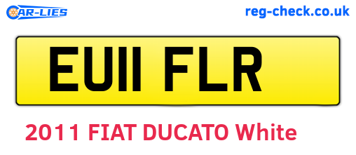 EU11FLR are the vehicle registration plates.