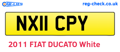 NX11CPY are the vehicle registration plates.